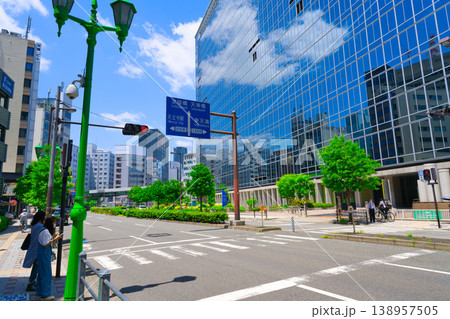 【大阪府】6月・中央区の都市風景 【大阪府】6月・中央区の都市風景 138957505
