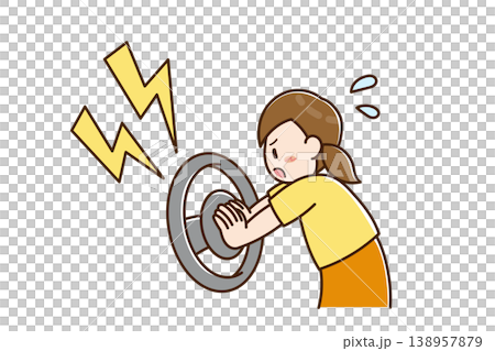 A child trapped inside a car honks the horn. A child trapped inside a car honks the horn. 138957879
