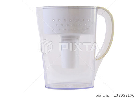 Water filter pitcher on transparent background for easy editing Water filter pitcher on transparent background for easy editing 138958176