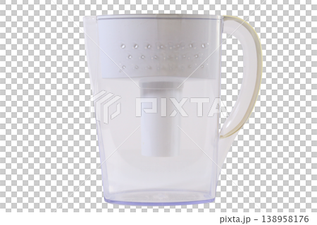 Water filter pitcher on transparent background for easy editing Water filter pitcher on transparent background for easy editing 138958176