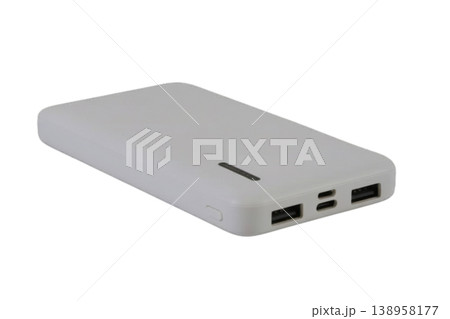 External battery pack for smartphone isolated on transparent background 138958177