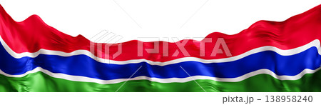 This cut out footer shows the national flag of Gambia. The flag is designed with a clear background, making it ideal for various digital purposes and projects This cut out footer shows the national flag of Gambia. The flag is designed with a clear background, making it ideal for various digital purposes and projects 138958240