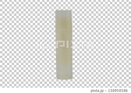 Lip balm tube mockup on transparent background for cosmetic branding 138958586