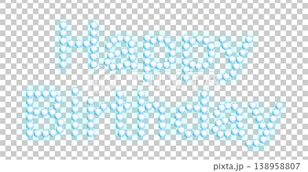 A Happy Birthday logo with light blue glowing rhinestones or gemstones. A Happy Birthday logo with light blue glowing rhinestones or gemstones. 138958807