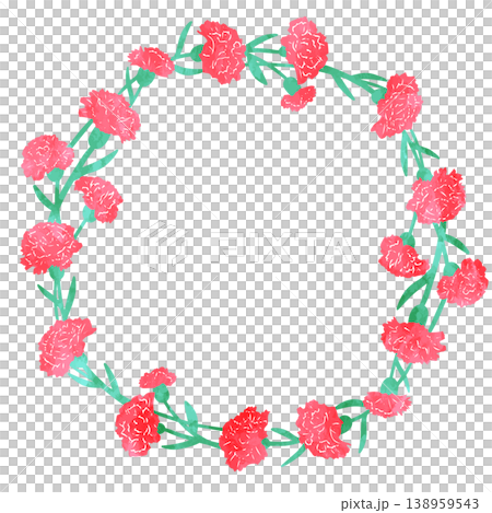 Cute carnation watercolor style Cute carnation watercolor style 138959543