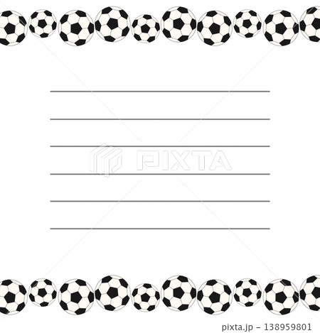 サッカーの手紙 サッカーの手紙 138959801