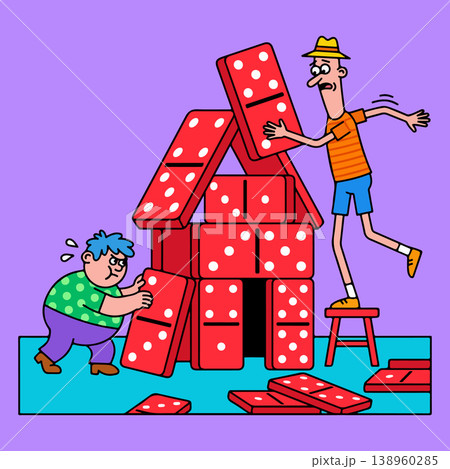 Domino House Construction Domino House Construction 138960285
