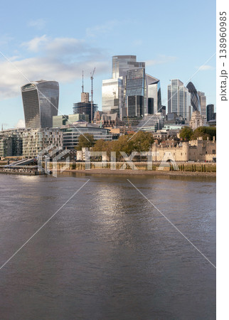 The London skyline presents a breathtaking dialogue between eras, where the storied stone of the Tower of London rests beneath a soaring canopy of glass and steel. Modern icons like the The London skyline presents a breathtaking dialogue between eras, where the storied stone of the Tower of London rests beneath a soaring canopy of glass and steel. Modern icons like the 138960985