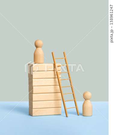 Development business growth processes are staged of wooden men and ladders, wooden blocks. Success achievement concept. Business progress, strategic development of a company, startup. Business concept Development business growth processes are staged of wooden men and ladders, wooden blocks. Success achievement concept. Business progress, strategic development of a company, startup. Business concept 138961247