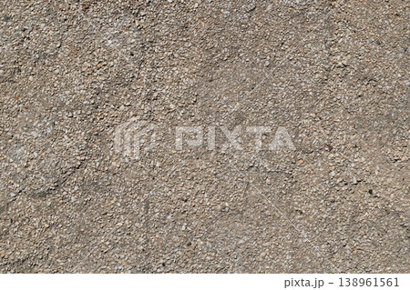 Detailed texture of gray pebble dash plaster wall 138961561