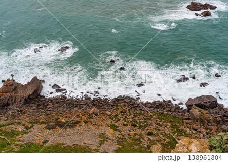 Cabo da Roca cliff over Atlantic ocean Portugal Cabo da Roca cliff over Atlantic ocean Portugal 138961804