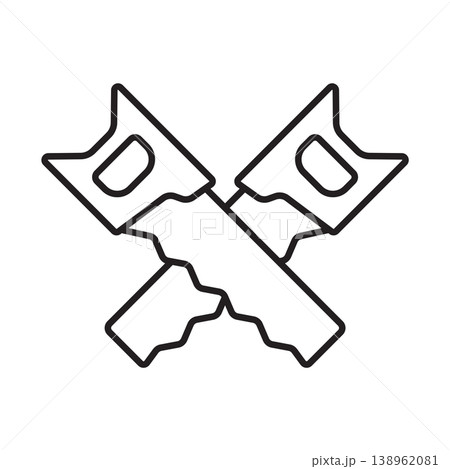 Saw icon vector design templates simple and modern 138962081