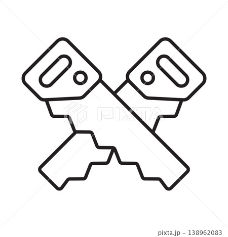 Saw icon vector design templates simple and modern 138962083