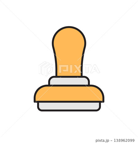 Rubber Stamp icon vector design templates simple and modern 138962099