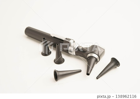 Otoscope for audiologist or ENT doctor use otoscope checking ear and treate hearing loss problem. Otoscope for audiologist or ENT doctor use otoscope checking ear and treate hearing loss problem. 138962116