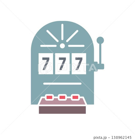Slot machine icon vector design templates 138962145