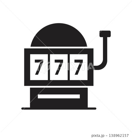 Slot machine icon vector design templates 138962157