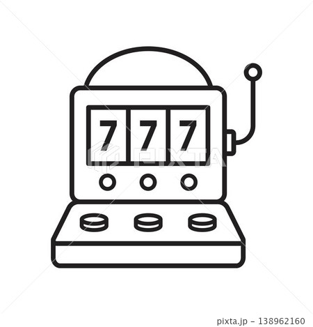 Slot machine icon vector design templates Slot machine icon vector design templates 138962160