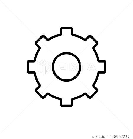 Setting icon vector design templates, simple and modern concept Setting icon vector design templates, simple and modern concept 138962227
