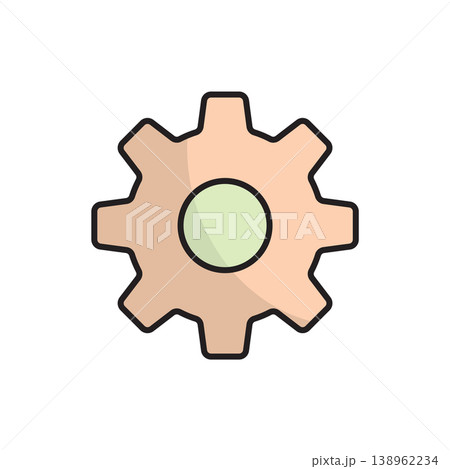 Setting icon vector design templates, simple and modern concept Setting icon vector design templates, simple and modern concept 138962234