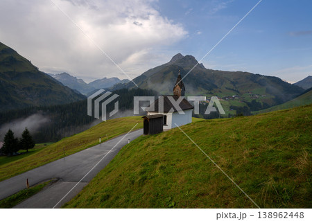 Panoramic landscape, Lechleiten, Tirol, Austria 138962448