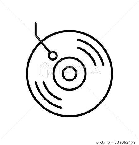 Vinyl record icon vector design templates Vinyl record icon vector design templates 138962478