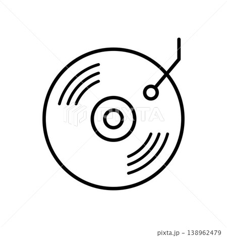 Vinyl record icon vector design templates 138962479
