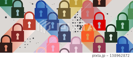 cyber security technology design web concept for business and internet project. 138962872