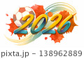 Football vector background with soccer ball and stylish 2026 typography in Canada national colors. Abstract yellow, orange and blue watercolor splashes on white background for tournament posters. 138962889