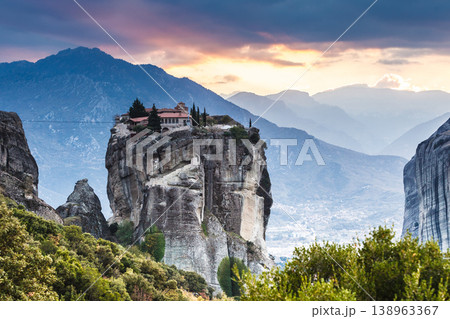 Monastery of the Holy Trinity i in Meteora, Greece Monastery of the Holy Trinity i in Meteora, Greece 138963367