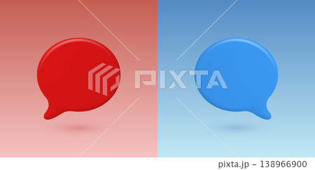 Vector 3d Chat Bubbles in Blue and Red. Speech Balloon Icons. Messaging and Online Communication Concept. Social Media Dialogue Symbols. Customer Support Chat Vector 3d Chat Bubbles in Blue and Red. Speech Balloon Icons. Messaging and Online Communication Concept. Social Media Dialogue Symbols. Customer Support Chat 138966900