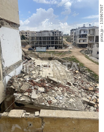 Urban ruins landscape photo. Ideal for news or journals 138967097