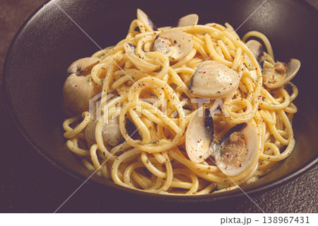 spaghetti vongole, venerki, homemade, no people, spaghetti vongole, venerki, homemade, no people, 138967431