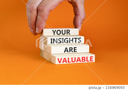 Your insights are valuable words symbol. Concept words Your insights are valuable on beautiful wooden blocks. Beautiful orange background. Business your insights are valuable concept. Copy space. Your insights are valuable words symbol. Concept words Your insights are valuable on beautiful wooden blocks. Beautiful orange background. Business your insights are valuable concept. Copy space. 138969093