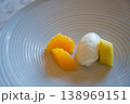 爽やかなフルーツとアイスの盛り合わせ 138969151