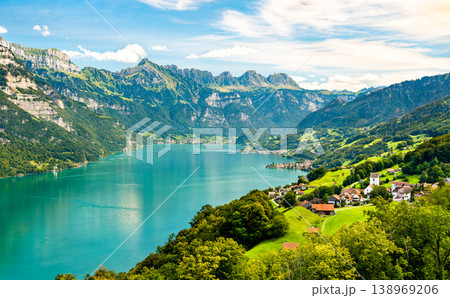Walensee Lake in Switzerland Walensee Lake in Switzerland 138969206