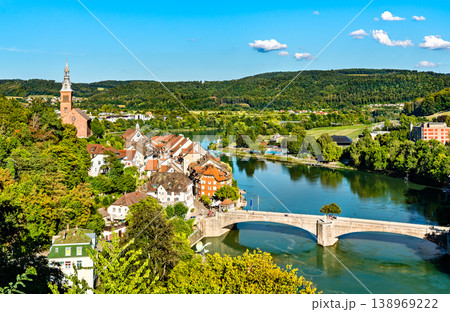 Laufenburg at the Rhine River in Germany Laufenburg at the Rhine River in Germany 138969222