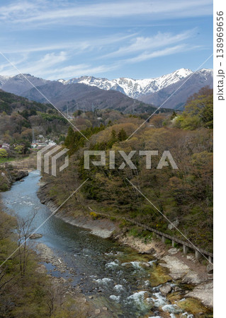 春の水上温泉　諏訪峡遊歩道 138969656