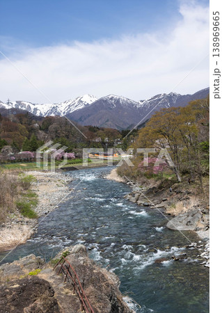 春の水上温泉　諏訪峡遊歩道 138969665