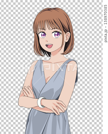 雙臂交叉的女人 138970385