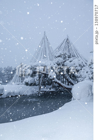 雪景色が美しい兼六園 雪景色が美しい兼六園 138970717