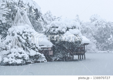雪景色が美しい兼六園 雪景色が美しい兼六園 138970727