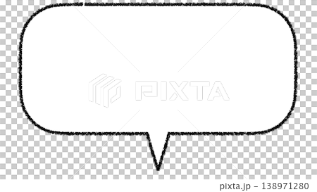 Simple speech bubble (inside the bubble: white background, outside the bubble: transparent background) Simple speech bubble (inside the bubble: white background, outside the bubble: transparent background) 138971280