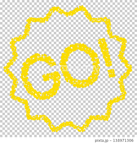 Crayon-style hand-drawn stamp-like lettering - cheerful Crayon-style hand-drawn stamp-like lettering - cheerful 138971306
