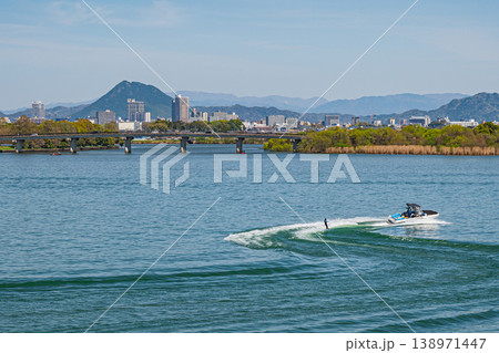 琵琶湖風景　滋賀県大津市　草津市 138971447