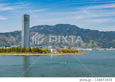 琵琶湖風景　滋賀県大津市 138971659