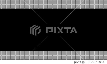 80年代風ドット絵のタイル背景素材 138971864