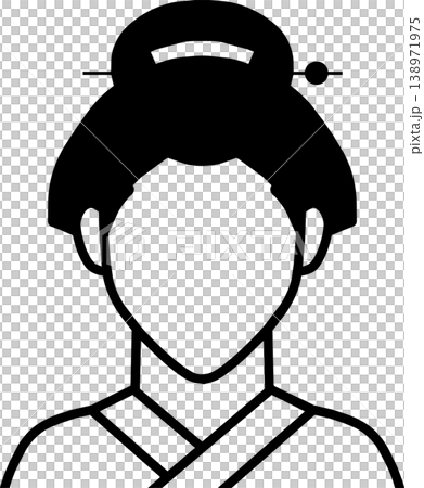 和服の女性のアイコン 138971975
