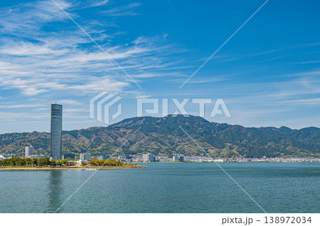 琵琶湖風景　滋賀県大津市 138972034