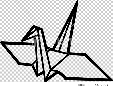 折り鶴のアイコン 折り鶴のアイコン 138972051